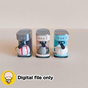 Dollhouse Mini Espresso Maker - Digital STL File