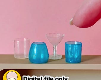 1 12 Scale Glasses - Digital STL file for 3D printers