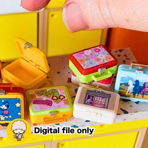1:12 Opening Lunchbox - Retro Dollhouse STL File