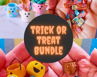 1:12 Dollhouse Trick or Treat BUNDLE - Retro Halloween STL Files