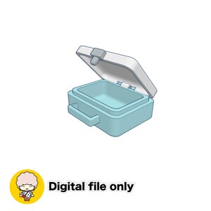 1:12 Opening Lunchbox - Retro Dollhouse STL File