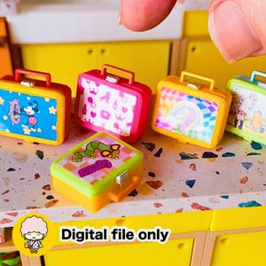 1:12 Opening Lunchbox - Retro Dollhouse STL File