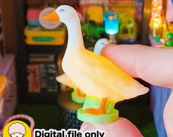 1:12 Dollhouse Light Up Porch Goose STL File - Digital Download