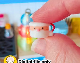 1:12 Dollhouse Santa Mug - Digital STL file