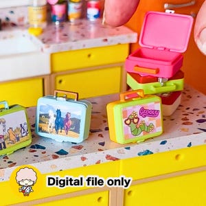1:12 Opening Lunchbox - Retro Dollhouse STL File
