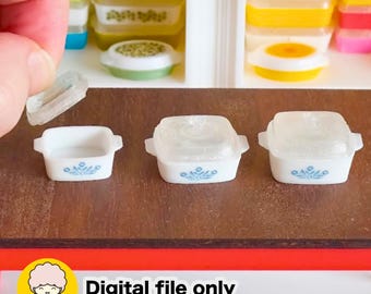 1/12 Mini Corningware - Digital STL file