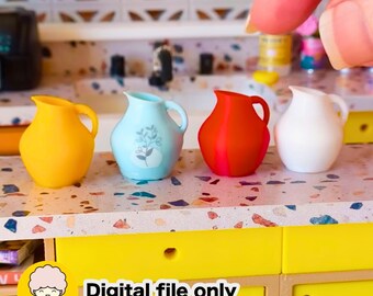 1:12 Dollhouse Jug STL File - Digital Download