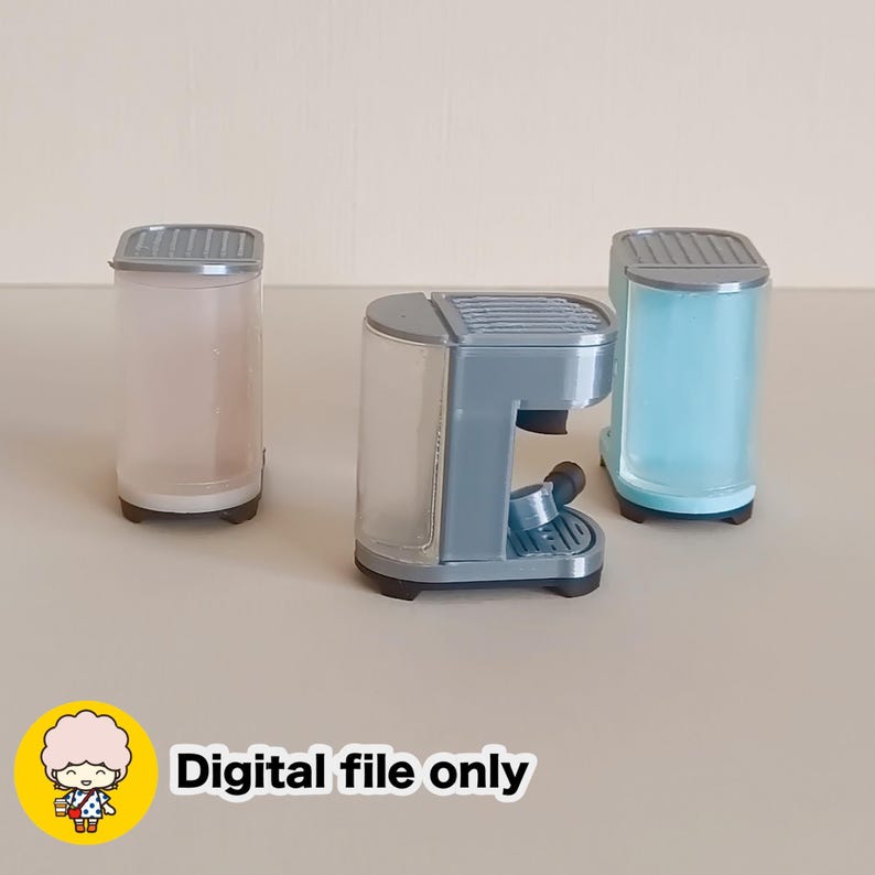 Dollhouse Mini Espresso Maker - Digital STL File