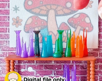 1:12 Dollhouse Swung Vase Collection - Digital STL file