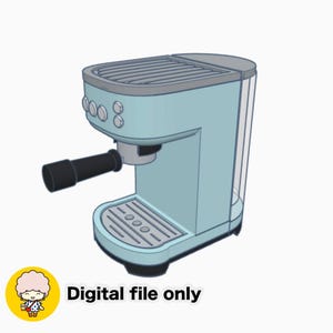 Dollhouse Mini Espresso Maker - Digital STL File
