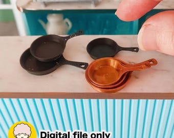 1/12 Mini Pan STL file - Digital Download
