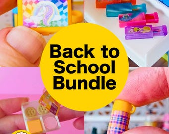 Mini School Supplies BUNDLE -  Retro Dollhouse STL Files