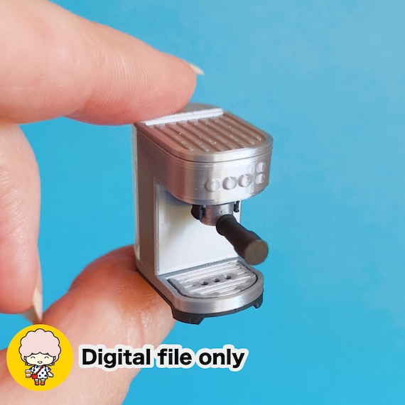 Dollhouse Mini Espresso Maker - Digital STL File