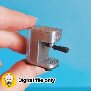 Dollhouse Mini Espresso Maker - Digital STL File