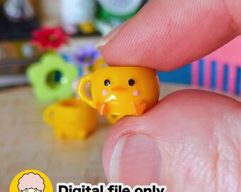 1:12 Scale Chick Mug - Dollhouse STL file