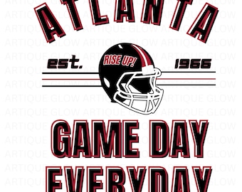 Atlanta Falcons PNG / Diseño de sublimación para aficionados al fútbol americano / Descarga digital de los Falcons / Clipart del equipo de la NFL
