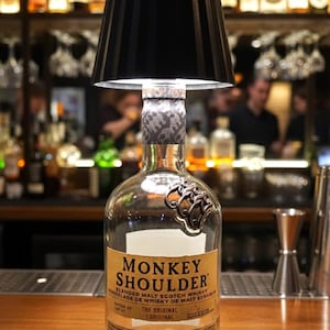 Rustic Whiskey Bottle Lamp - Monkey Shoulder The Original Scotch Whiskey 750ml