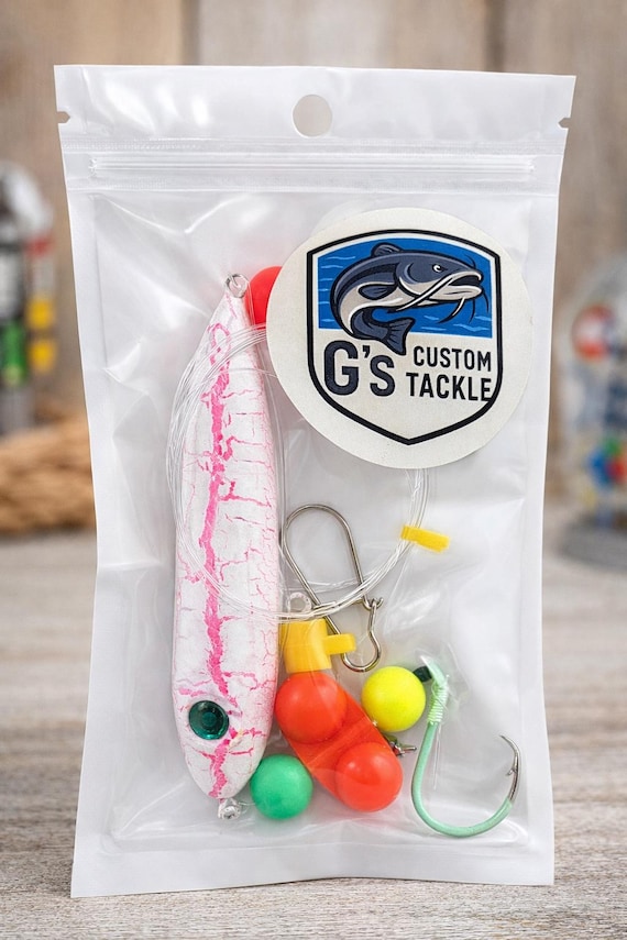 2 Packs Hand Tied Catfish Rig: 30lb Test, Luminescent 5/0 Hook - Etsy Australia 2 Packs Hand Tied Catfish Rig: 30lb Test, Luminescent 5/0 Hook - Etsy Australia
