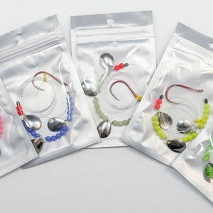 5 Packs* Walleye Spinner Rig With Swivel and Weight Clip.