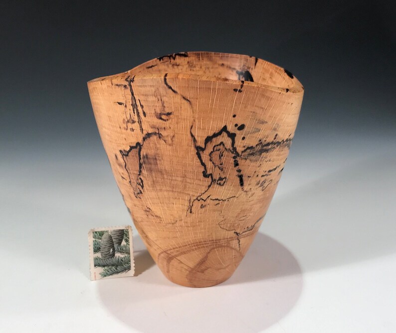 Ring Coin Candy Keys Dish Hand Turned Wood Bowl 14004 Spalted White Oak Burl G+