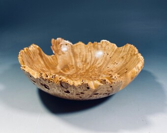 Bigleaf Maple Burl G+ Bowl #15583 made by Smithsonian Artist, David Walsh.