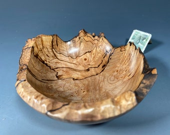 Bigleaf Maple Burl G+ Bowl #15559 made by Smithsonian Artist, David Walsh***
