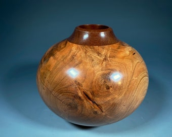 Black Cherry Hollow Vase #15521 made by Smithsonian Artist, David Walsh (cmts)