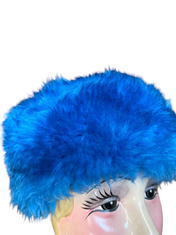 Rare royal blue mouton hat pillow box - image 2