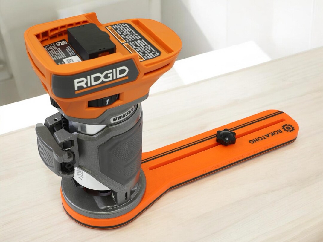 3 Inch Circle Router RIDGID Compact Router Circular Jig: 3D Printed Carbon Fiber Base, 1.6 ...