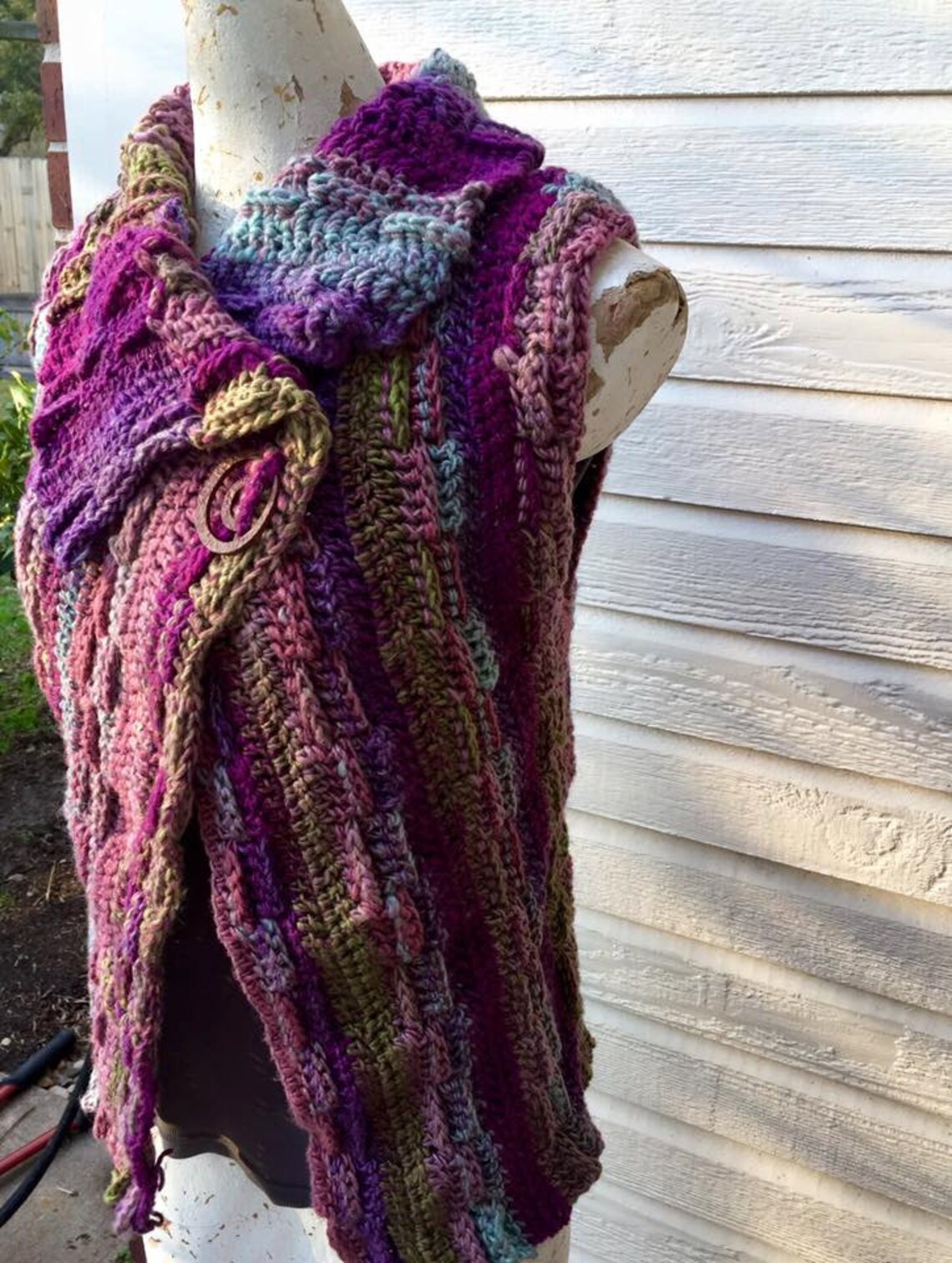 Aimlessly Asymmetrical Sweater Vest Crochet Pattern PDF - Etsy