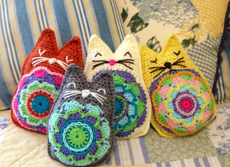 Karmic Kitty Instant Download Crochet Pattern Mascot Featured in World Amigurumi Art Exhibit PP-425602 image 2