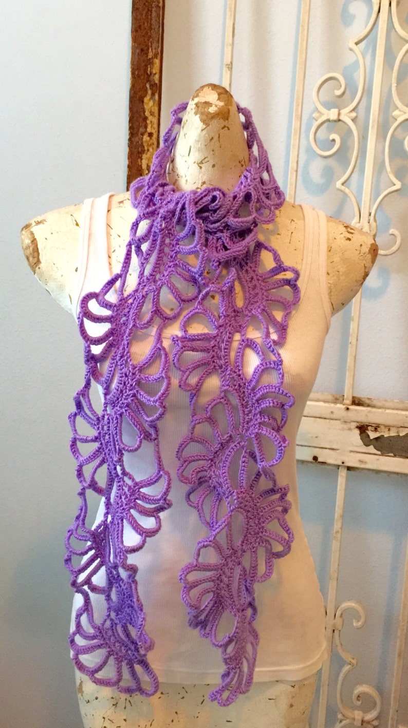 Ethereal Scarf Crochet Pattern PDF Instant Download Women or Teens image 2