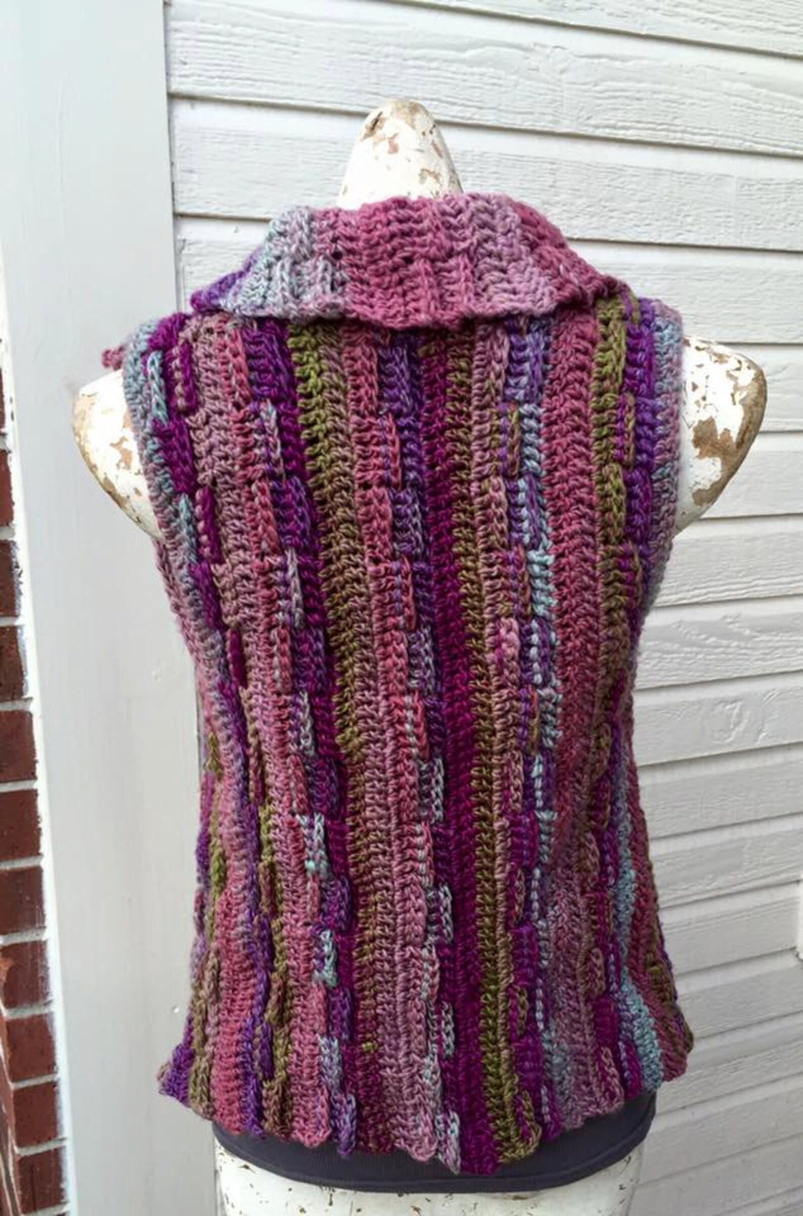 Aimlessly Asymmetrical Sweater Vest Crochet Pattern PDF - Etsy