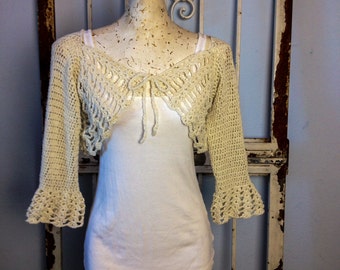 Bohemian Beige Topper Crochet Pattern PDF Sleeveless Women Teens Sizes XS up to Plus Size2X