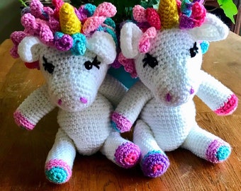 Maisy the Unicorn Amigurumi Crochet ***Pattern ONLY**** Digital PDF about 10 inches tall  Instant Download