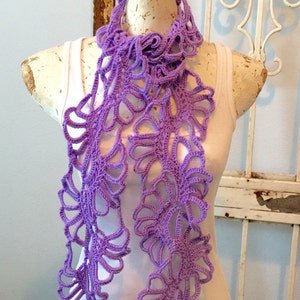 Ethereal Scarf Crochet Pattern PDF Instant Download Women or Teens image 3