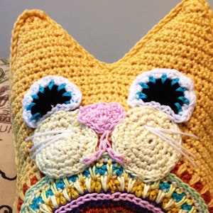 Fat Cat Oreiller PDF Crochet Pattern Téléchargement instantané Jouet Bébés Enfants Garçons Filles Peluche Softee image 3