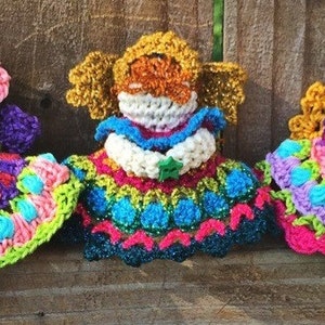 Angelic Ornament Crochet Pattern PDF Instant Download Part Pixy Patterns Christmas Holiday Tree