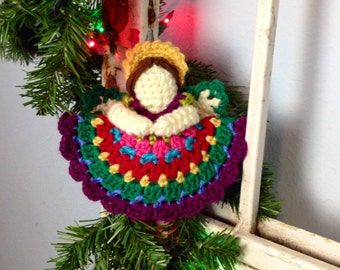 Heavenly Crochet Pattern Angel Ornament or Gift Tag Holidays Christmas