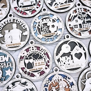 Personalized Engraved Ornament: Life Milestones Keepsake Gift