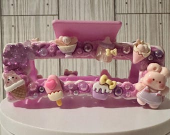 Decoden Hair Claw Clip: Kawaii Candy, Ice Cream & Animal Charms