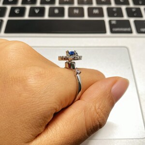Universe Planet Star inspired Serenity Spinner Ring – The Elegant, Hidden Focus Tool for Fidgety Fingers image 5