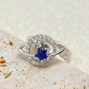 Universe Planet Star inspired Serenity Spinner Ring – The Elegant, Hidden Focus Tool for Fidgety Fingers image 2