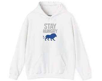 Stay Hungry Lion Hoodie: motywująca bluza fitness