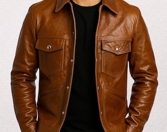 R.B.C. レジェンドジャケット ダークブラウン Vintage RBC Legend Steerhide Leather Cafe Racer Jacket (size S/36
