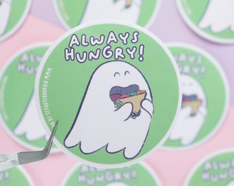 Always Hungry - Hex the Ghost vinyl sticker - 6cm - planner sticker - laptop decal