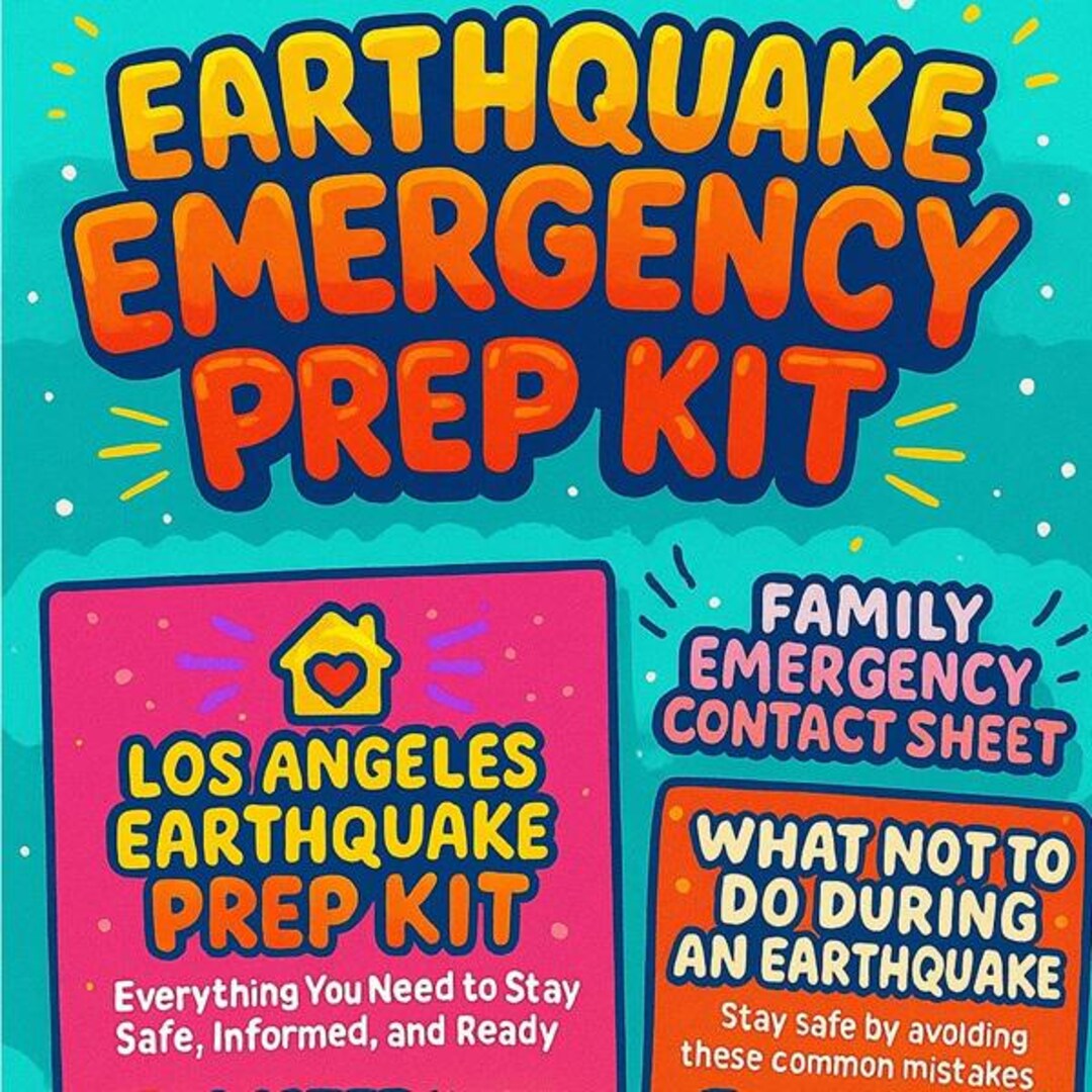 Earthquake Emergency Prep Kit - Etsy Australia