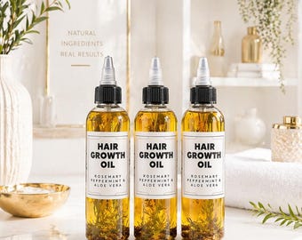 Rosemary, Fenugreek, Peppermint & Aloe Vera Hair Growth Oil:  (1 Oil)