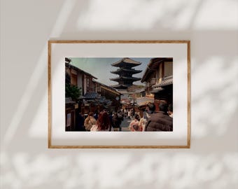 Kyoto Japan Photography Print: Vintage-Style Travel Art (Digital Download)
