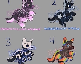 ¡Adopciones de Lobo Oscuro Furry!